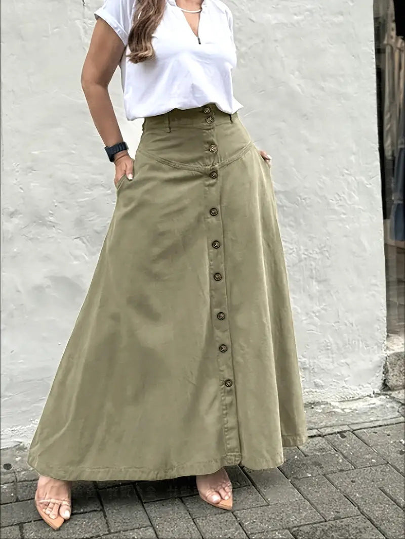 🔥Women's Casual And Fashionable A-line Cotton Skirt