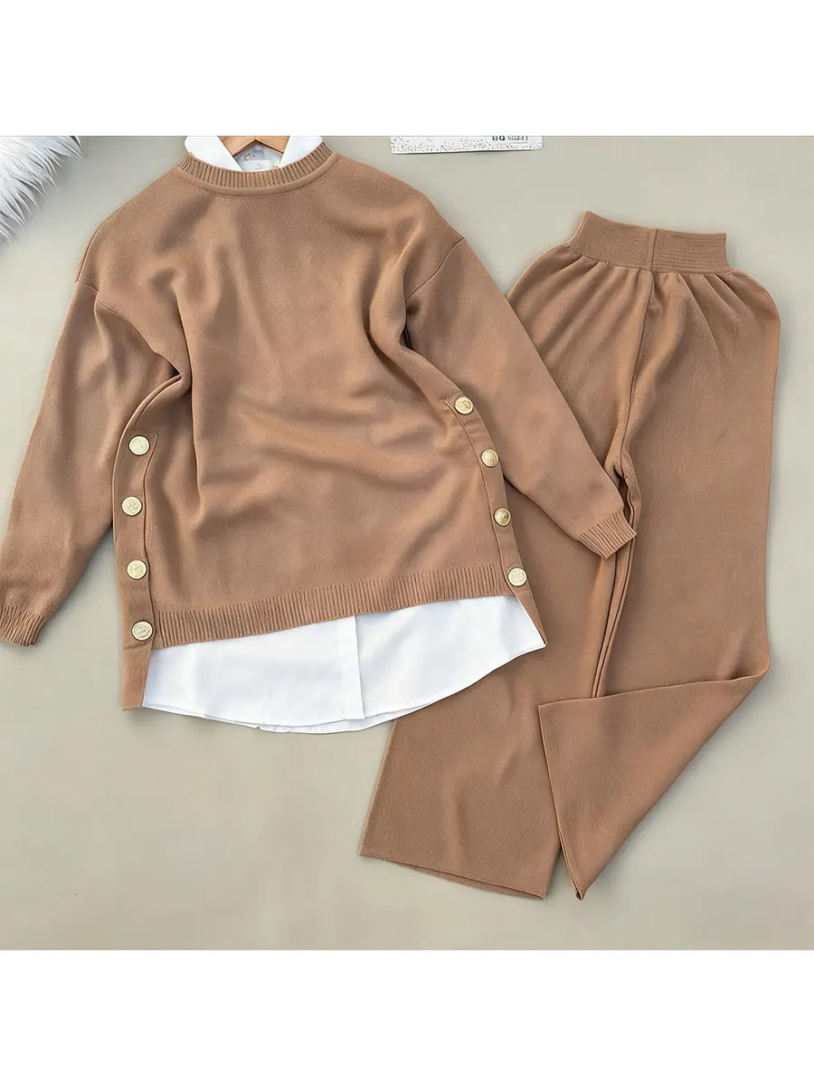 📦📦Buy 2 PCS for free shipping🔥  Women's Comfortable Pullover Sweater and Pants Two-piece Set