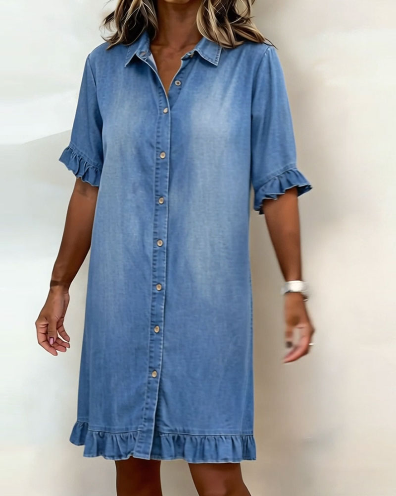 ✨⏰LAST DAY SAVE 49% ⏰Denim Mini Dress