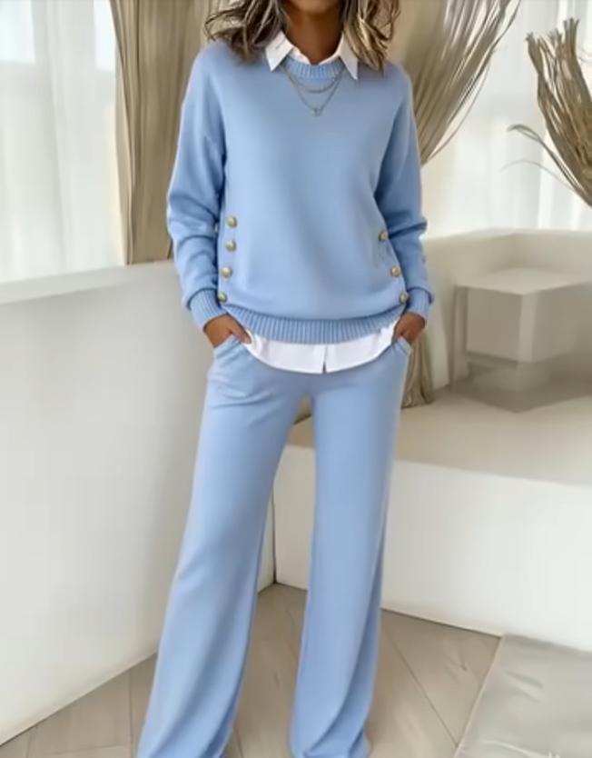 📦📦Buy 2 PCS for free shipping🔥  Women's Comfortable Pullover Sweater and Pants Two-piece Set