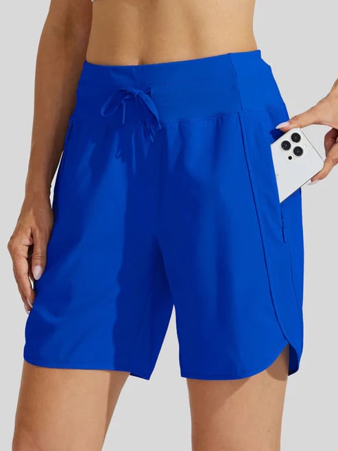 🌷🌷Hot Sale Women's Active 7 Inseam Athletic Long Running High Wasistband Shorts