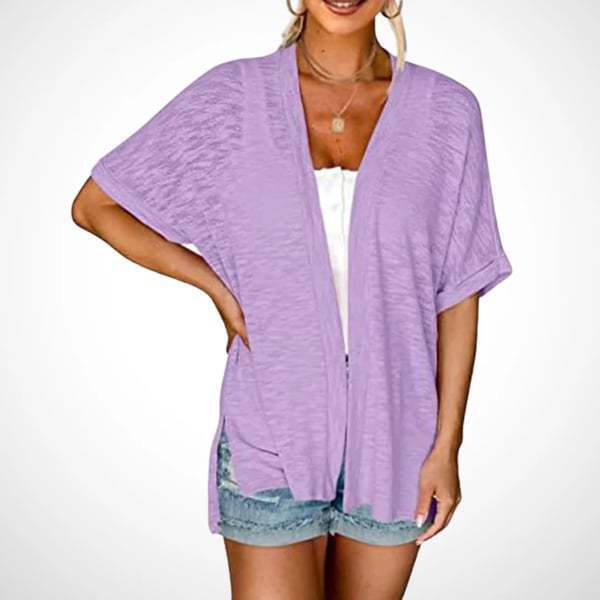 🌷🌷Womens Lightweight Cardigan 2026 Summer Short Sleeve Open Front Beach Coverup