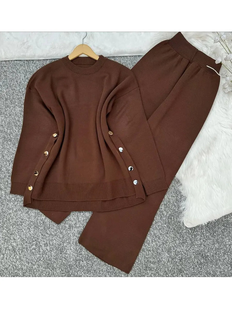 📦📦Buy 2 PCS for free shipping🔥  Women's Comfortable Pullover Sweater and Pants Two-piece Set