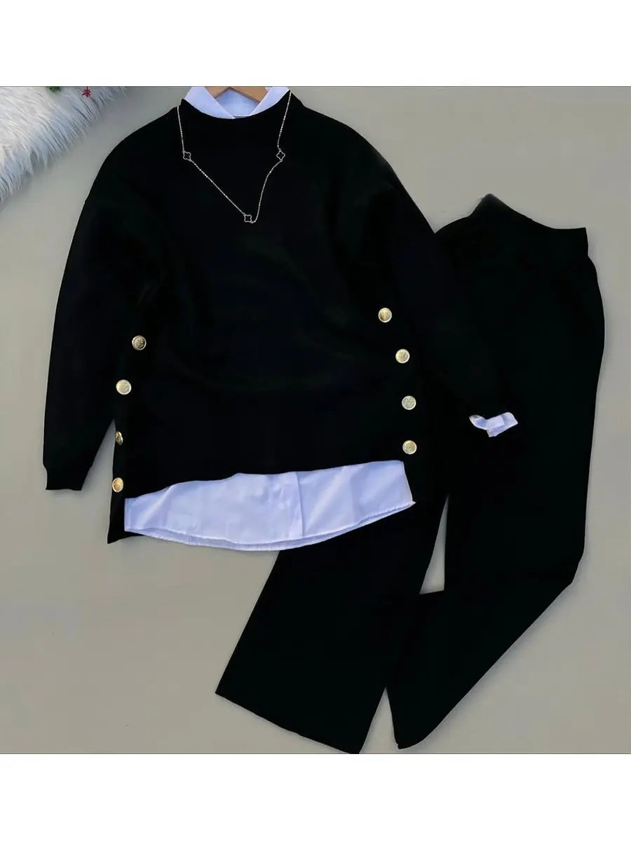 📦📦Buy 2 PCS for free shipping🔥  Women's Comfortable Pullover Sweater and Pants Two-piece Set