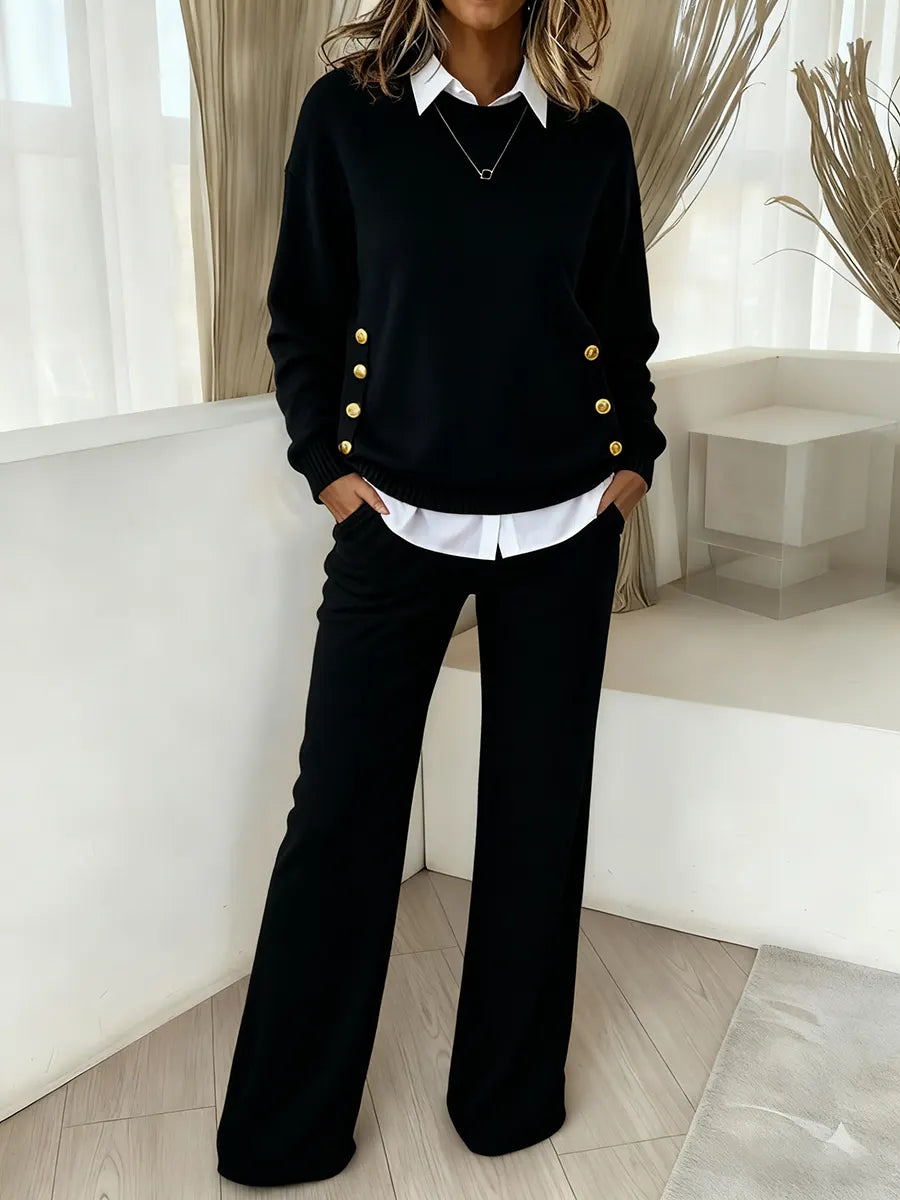 📦📦Buy 2 PCS for free shipping🔥  Women's Comfortable Pullover Sweater and Pants Two-piece Set