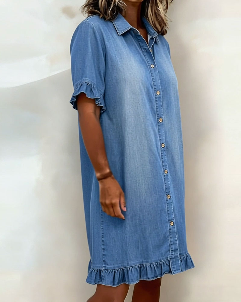 ✨⏰LAST DAY SAVE 49% ⏰Denim Mini Dress