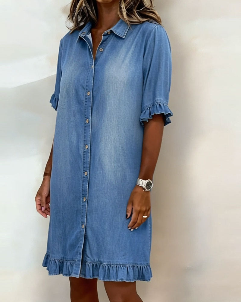 ✨⏰LAST DAY SAVE 49% ⏰Denim Mini Dress