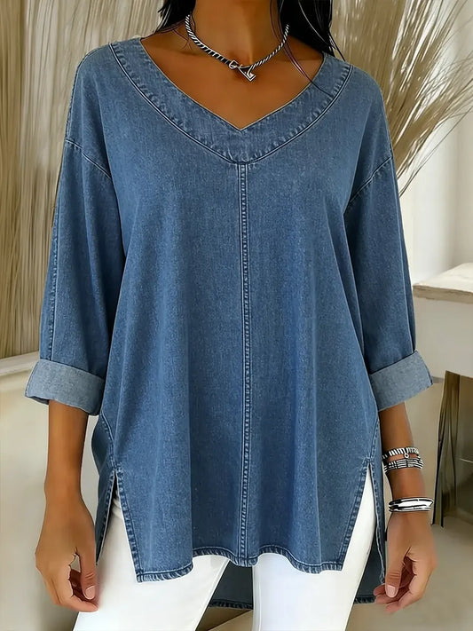 📦📦 New Arrivals🔥 Women's Casual Washed Denim Cotton Top