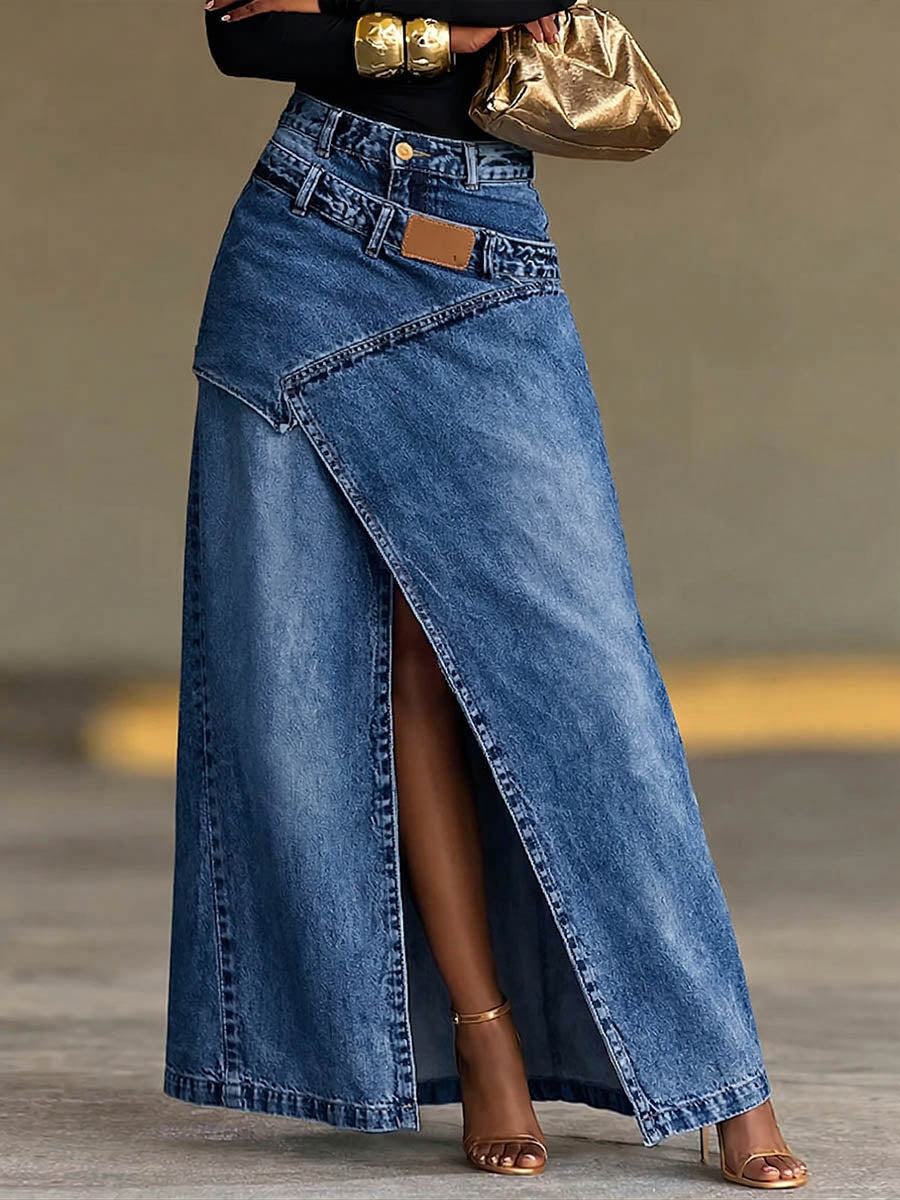 📦📦LAST DAY SAVE 49% ⏰Women's High-waisted Loose-fit Casual Denim Skirt