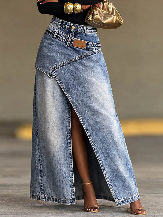 📦📦LAST DAY SAVE 49% ⏰Women's High-waisted Loose-fit Casual Denim Skirt