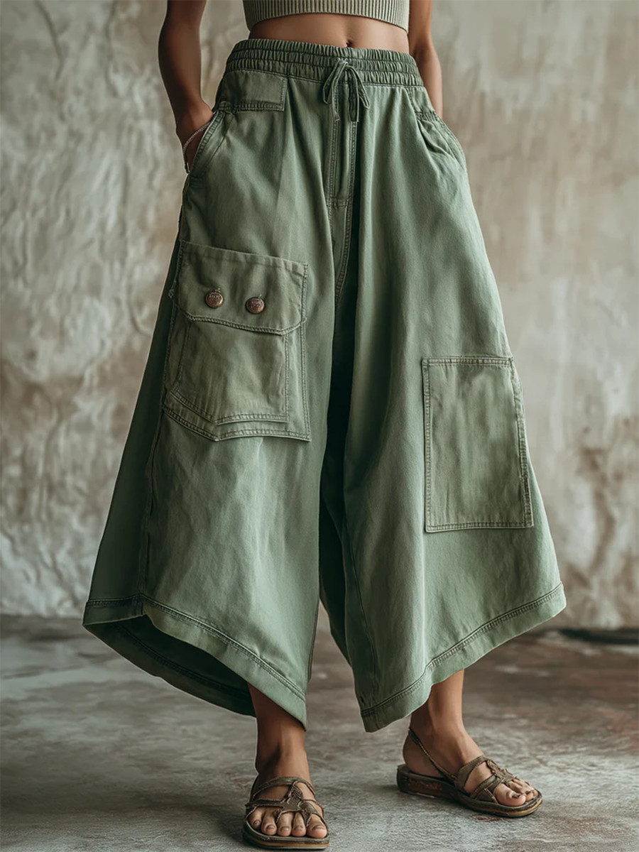 📦📦LAST DAY SAVE 49% ⏰Casual Cozy Cargo Pocket Extra-wide Leg Pants