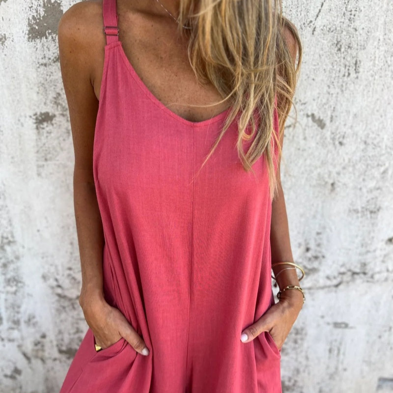 🌷🌷Loose cotton linen jumpsuit