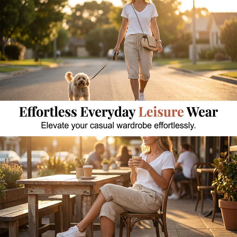 🌷🌷Time-Limited Special Price: 25.99!!⏰Women's Casual Cotton Linen Capris