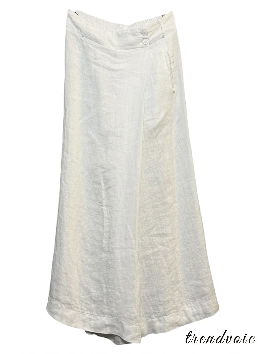 🔥Women's Cotton And Linen Casual Wide Leg Pants